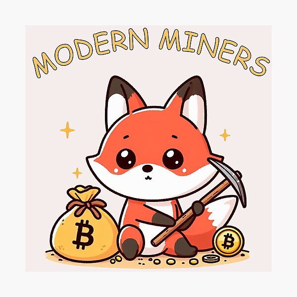 Item preview, Mining Bitcoin Fox designed and sold by LemuellTrends.