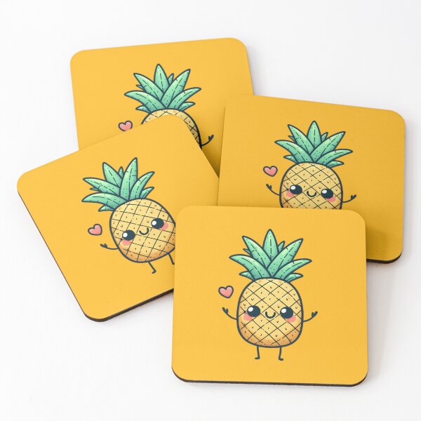 Item preview, Cute Anthropomorphic Pineapple designed and sold by Delamoon.
