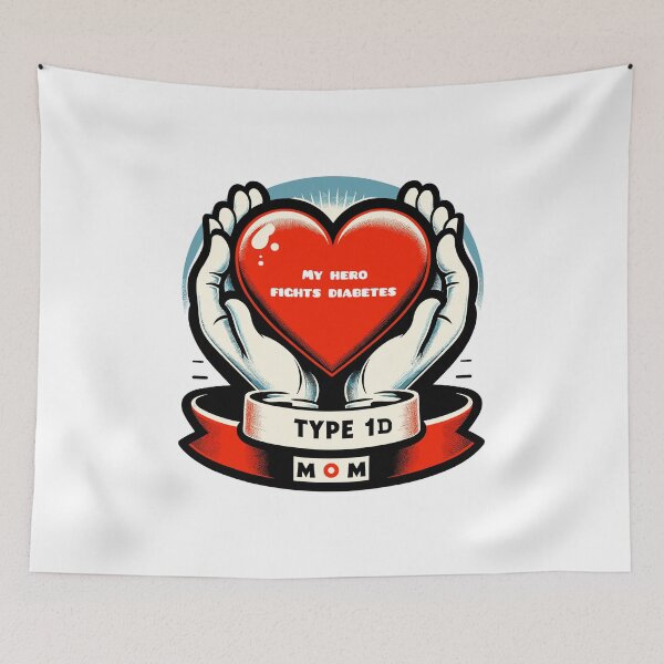 Item preview, My hero fights diabetes- diabetics t1d designed and sold by toobel.