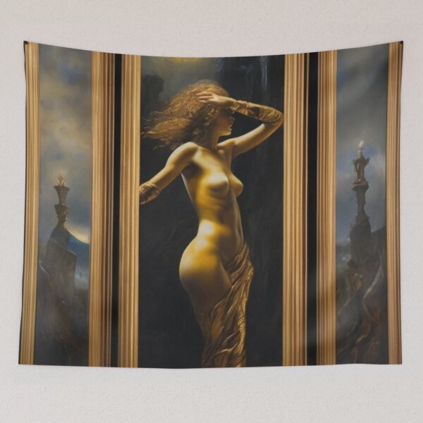 Item preview, Joji Kebamura – Salome Painting Tryptich designed and sold by JojiKebamura.