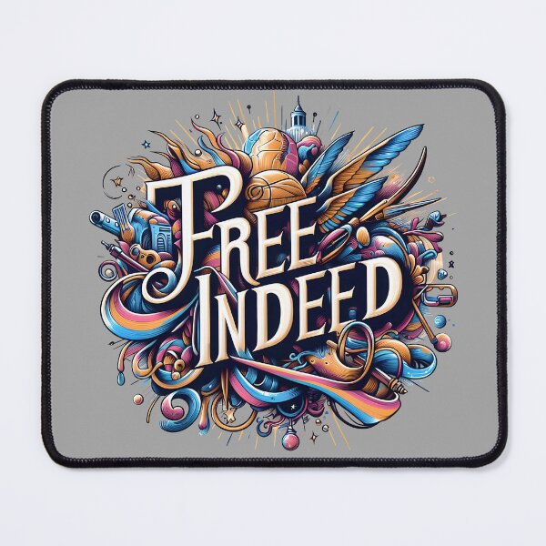 Item preview, Free Indeed, typography designed and sold by maxmaj.