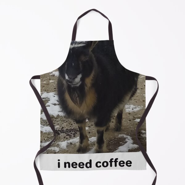 Item preview, Tired Sleepy Nigerian Dwarf Goat 'Pip' Coffee designed and sold by Abby Art Studio.