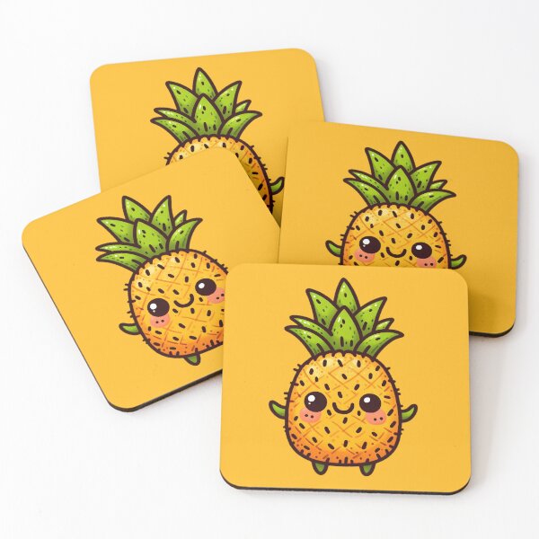 Item preview, Cute Anthropomorphic Pineapple designed and sold by Delamoon.