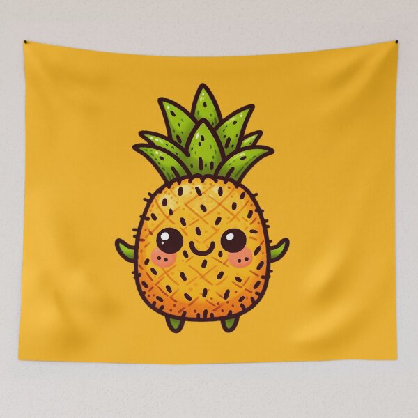 Item preview, Cute Anthropomorphic Pineapple designed and sold by Delamoon.