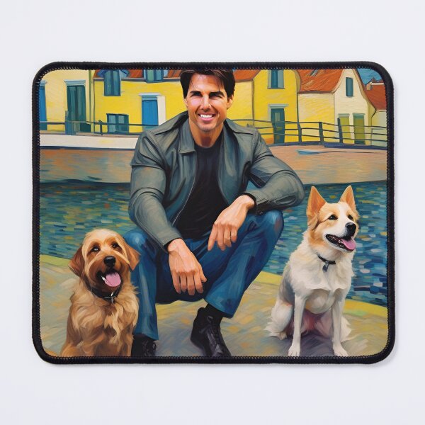 Item preview, Tom Cruise And Two Dogs At River houses Zoo Pals designed and sold by sportsimpact.