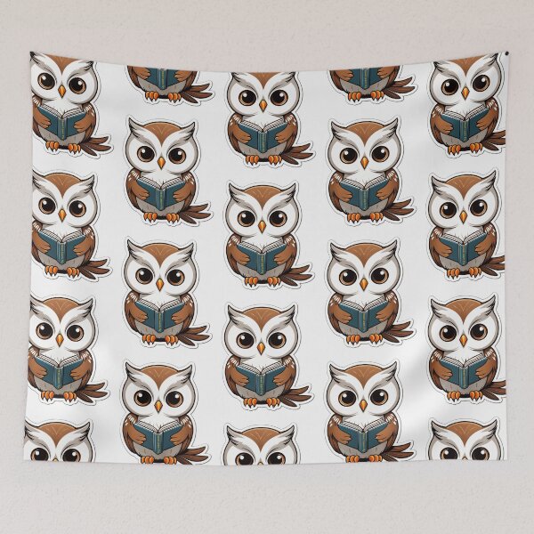 Item preview, Owl T-shirt: Explore the wisdom of reading. designed and sold by TUMBAJULCA.