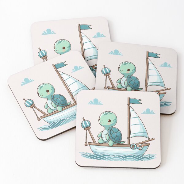 Item preview, Turtle on Sailboat designed and sold by LemuellTrends.