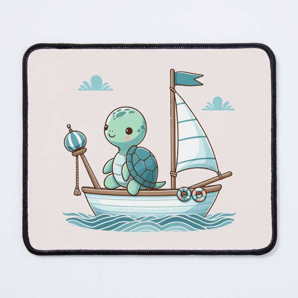 Item preview, Turtle on Sailboat designed and sold by LemuellTrends.