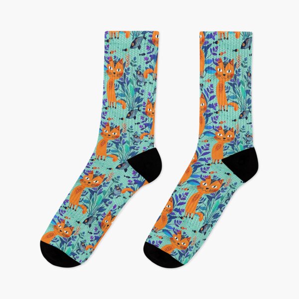 Item preview, Orange Cat goes Fishing  designed and sold by Veata.