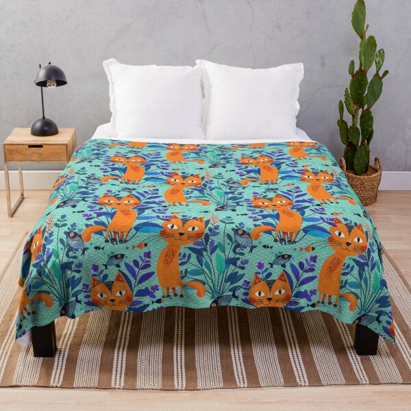 Item preview, Orange Cat goes Fishing designed and sold by Veata.