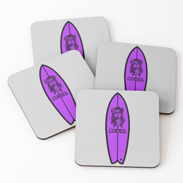 Item preview, PRINTS, MATS & MUGS SURF CURSE CURSED CALAVERA SURFBOARD SURFCURSE CURRENT JOYS FOREVER DUMB  designed and sold by Usrbrands.