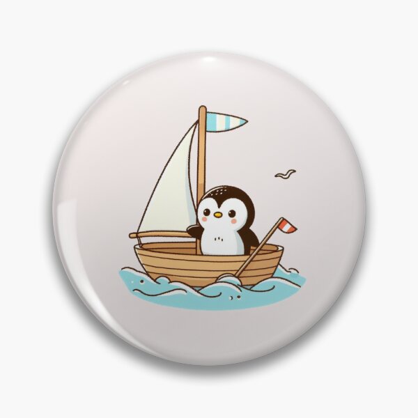 Item preview, Penguin on Sailboat designed and sold by LemuellTrends.