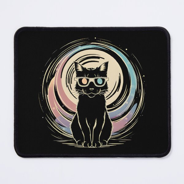 Item preview, Solar Eclipse Cat Wearing Solar Eclipse Glasses designed and sold by FurRealStudioCo.