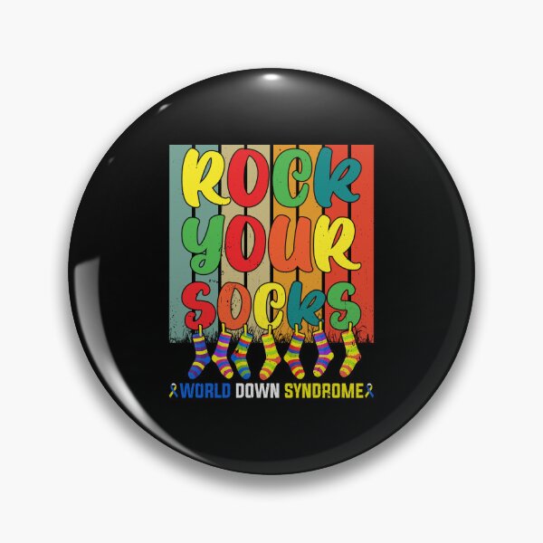 Item preview, Rock Your Socks Ventage World Down Syndrome Day designed and sold by Goo2design.