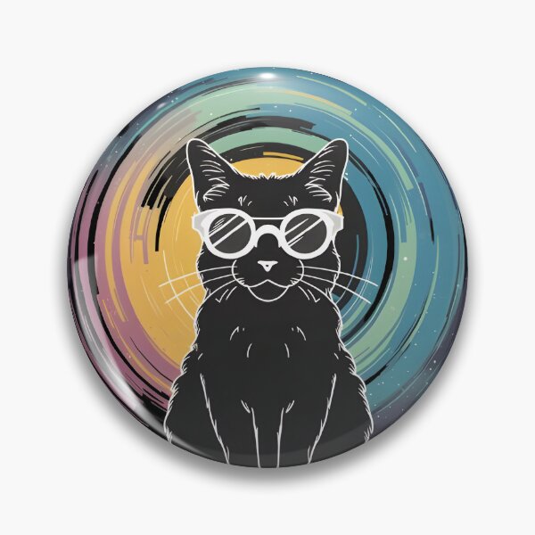 Item preview, Solar Eclipse Cat Wearing Solar Eclipse Glasses designed and sold by FurRealStudioCo.