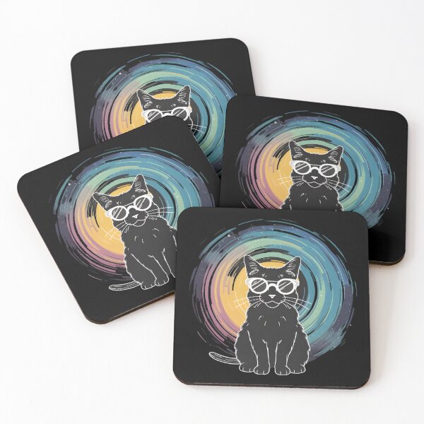 Item preview, Solar Eclipse Cat Wearing Solar Eclipse Glasses designed and sold by bluel_evin.