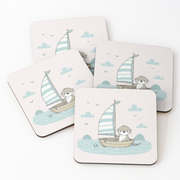 Item preview,  Otter on Sailboat designed and sold by LemuellTrends.