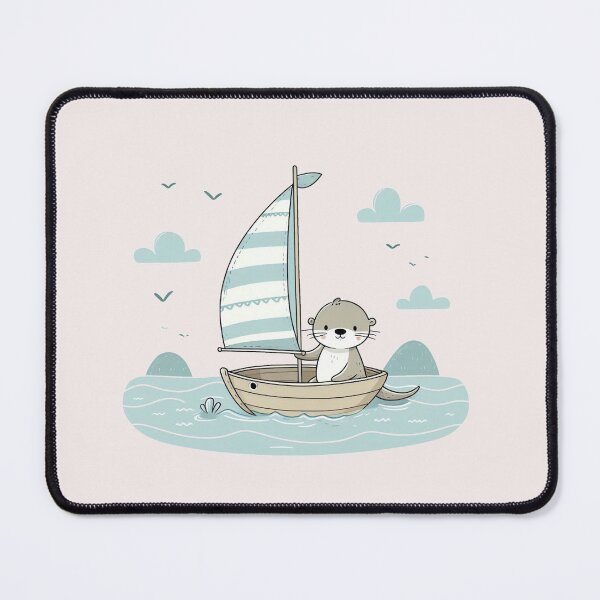 Item preview, Otter on Sailboat designed and sold by LemuellTrends.
