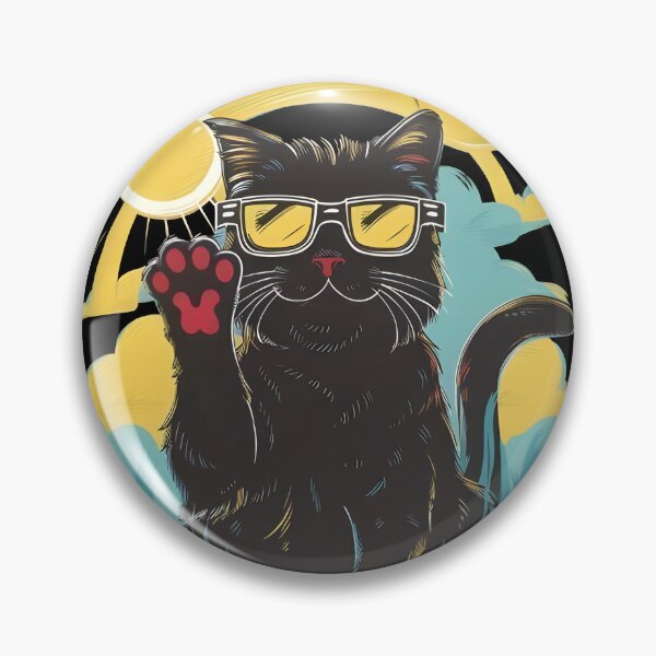 Item preview, Solar Eclipse Cat Wearing Solar Eclipse Glasses designed and sold by FurRealStudioCo.