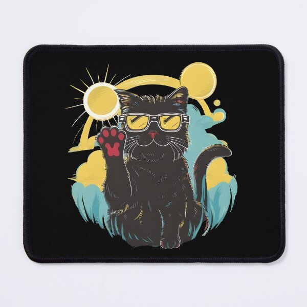 Item preview, Solar Eclipse Cat Wearing Solar Eclipse Glasses designed and sold by FurRealStudioCo.