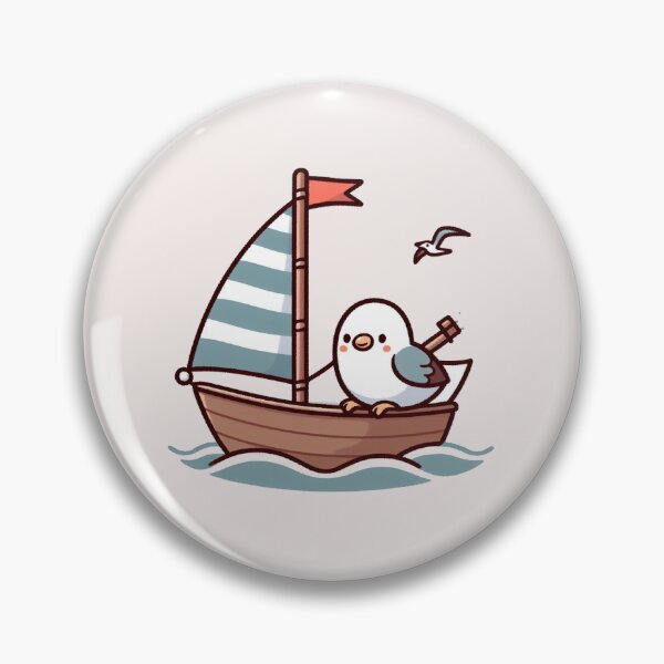 Item preview,  Seagull on Sailboat designed and sold by LemuellTrends.