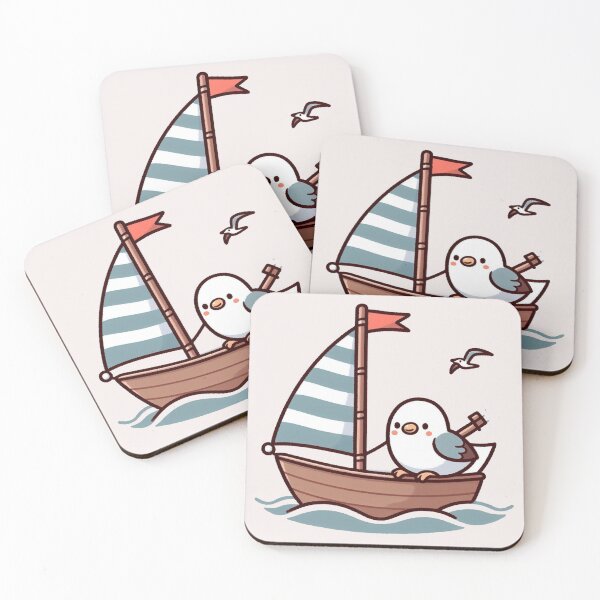 Item preview,  Seagull on Sailboat designed and sold by LemuellTrends.