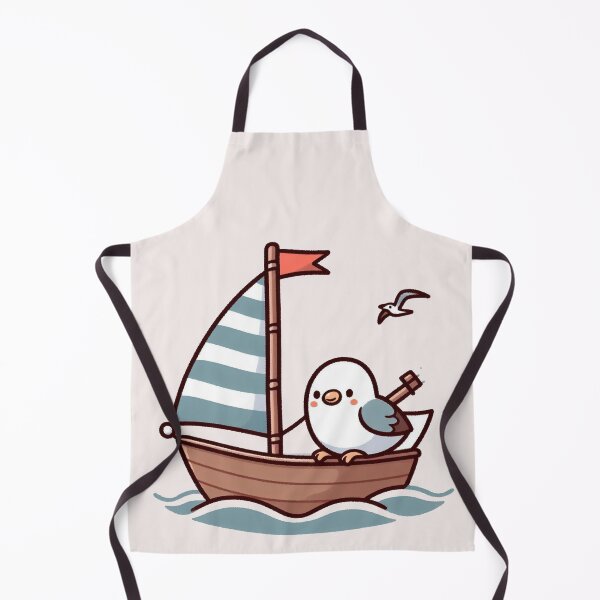 Item preview, Seagull on Sailboat designed and sold by LemuellTrends.