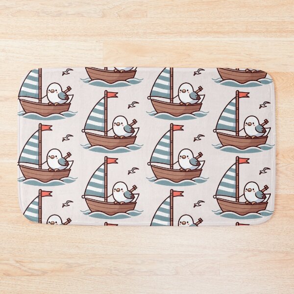 Item preview,  Seagull on Sailboat designed and sold by LemuellTrends.