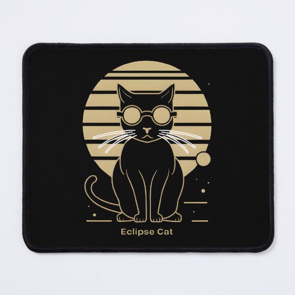 Item preview, Solar Eclipse Cat Wearing Solar Eclipse Glasses designed and sold by FurRealStudioCo.