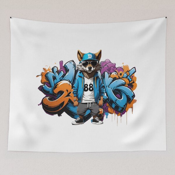 Item preview, Cool Wolf, Urban Grafitti designed and sold by DMiracleStore.