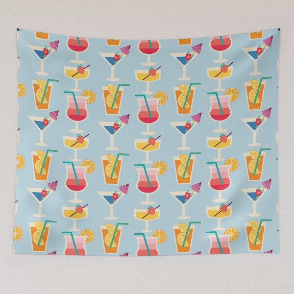 Item preview, Funky Drinks Pattern designed and sold by PerpetualPanic.