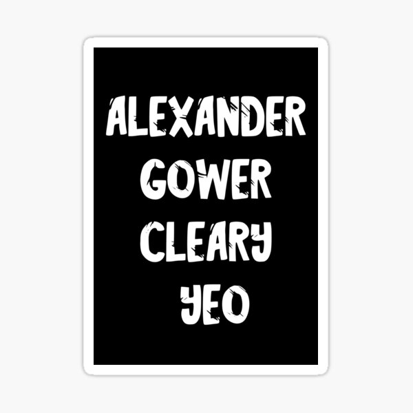 ALEXANDER, GOWER, CLEARY, YEO. (Penrith’s premiership winning captains) Sticker