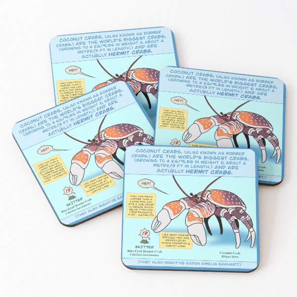 Item preview, Coconut Crab Facts designed and sold by Copperbora.