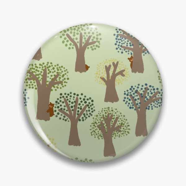 Item preview, Little Bear Forest - Green Pattern designed and sold by PerpetualPanic.