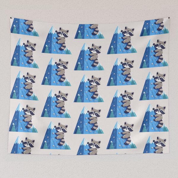 Item preview, Mapache escalador de rocas designed and sold by LemuellTrends.