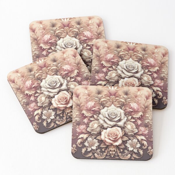 Item preview, Ombre Damask With Roses designed and sold by DesignsByPrnces.