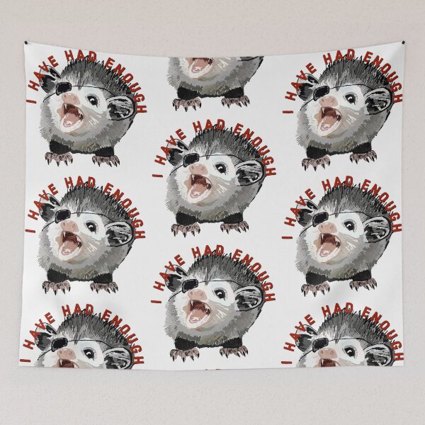 Item preview, Grumpy possum drawing  designed and sold by bewareofpossum.