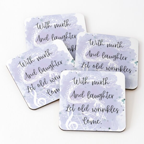 Item preview, Purple Watercolor Shakespeare Birthday Quote Mirth, Laughter,  Wrinkles  designed and sold by TheWriteHand.