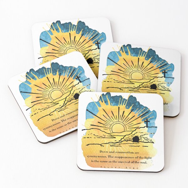 Item preview, Les Miserables Dawn and Resurrection inspirational quote  Hugo designed and sold by TheWriteHand.