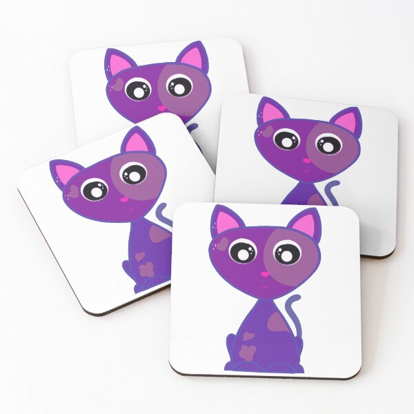 Item preview, Violet kitten designed and sold by OnlyStickersEle.