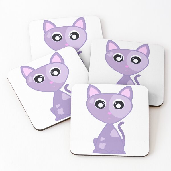 Item preview, Purple and lilac kitten designed and sold by OnlyStickersEle.