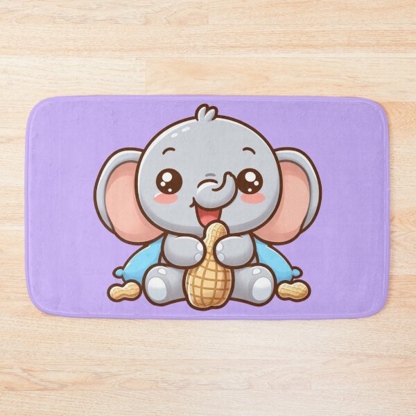 Item preview, Peanut Paradise: Kawaii Elephant Snacking on Peanuts designed and sold by TDKCustoms.