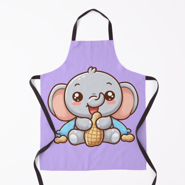 Item preview, Peanut Paradise: Kawaii Elephant Snacking on Peanuts designed and sold by TDKCustoms.