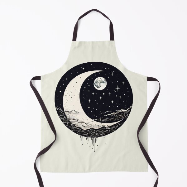 Item preview, Aesthetic Paster moon with stars designed and sold by Catophile.
