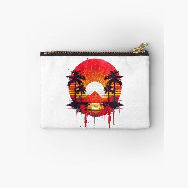 Item preview, Synthwave Sunset with Palms designed and sold by Synthwave Poem.