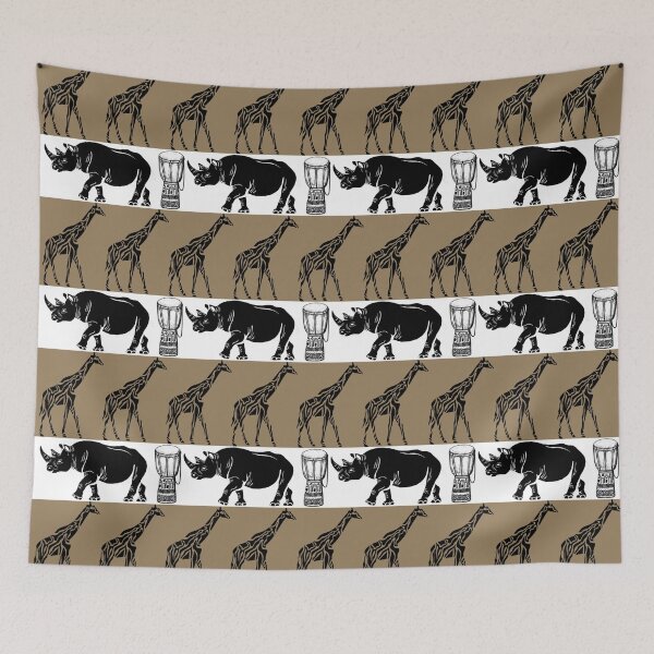 Item preview,  African Wild Life Safari Print designed and sold by Vintage Eclectic Visuals.