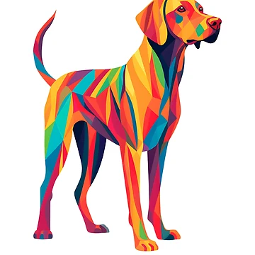 Imagen de la obra Colorful Pop Art Vizsla de Ripper19