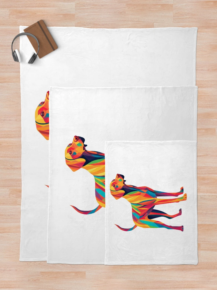 Aperçu 5 sur 6. Plaid avec l'œuvre Colorful Pop Art Vizsla créée et vendue par Ripper19.