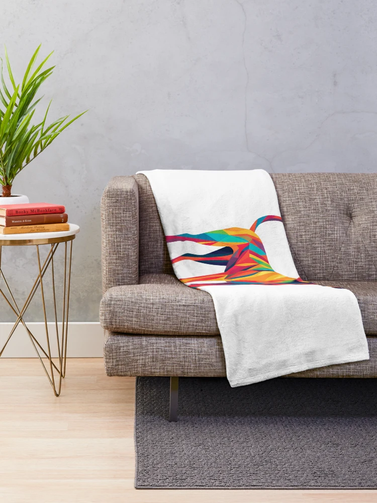 Aperçu 2 sur 6. Plaid avec l'œuvre Colorful Pop Art Vizsla créée et vendue par Ripper19.
