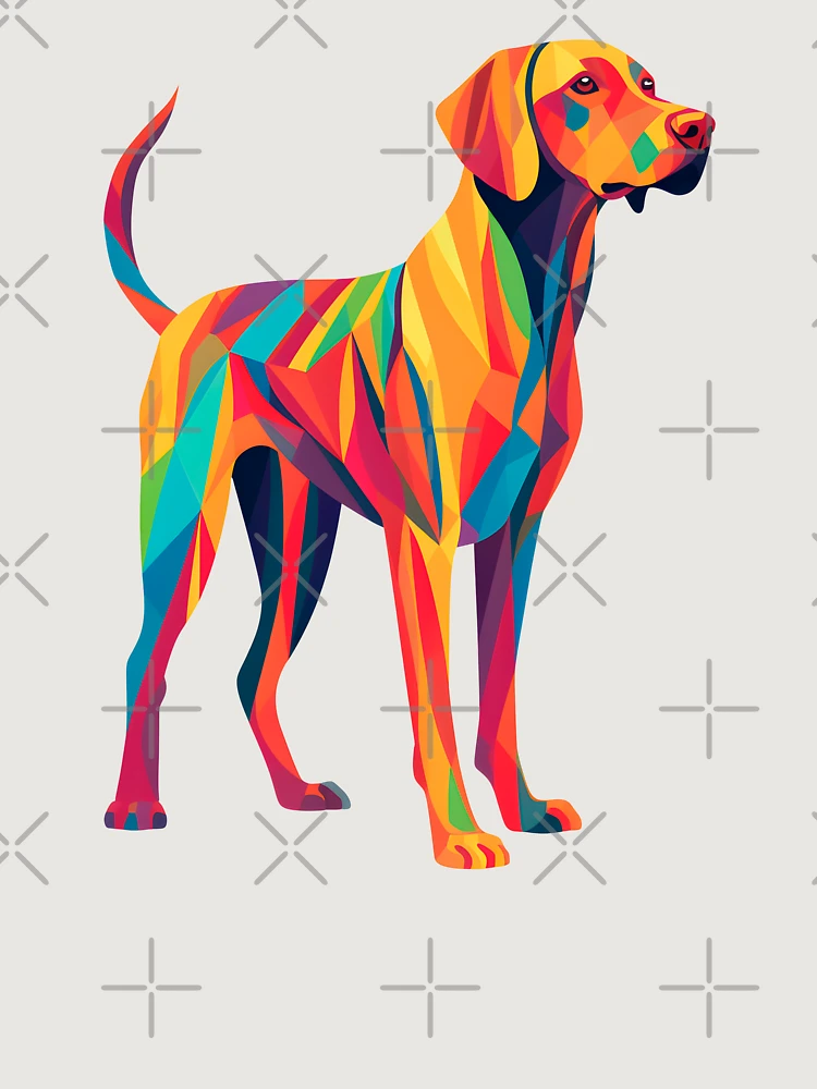 Thumbnail 6 von 6, Premium Oversized Pullover, Colorful Pop Art Vizsla designt und verkauft von Ripper19.